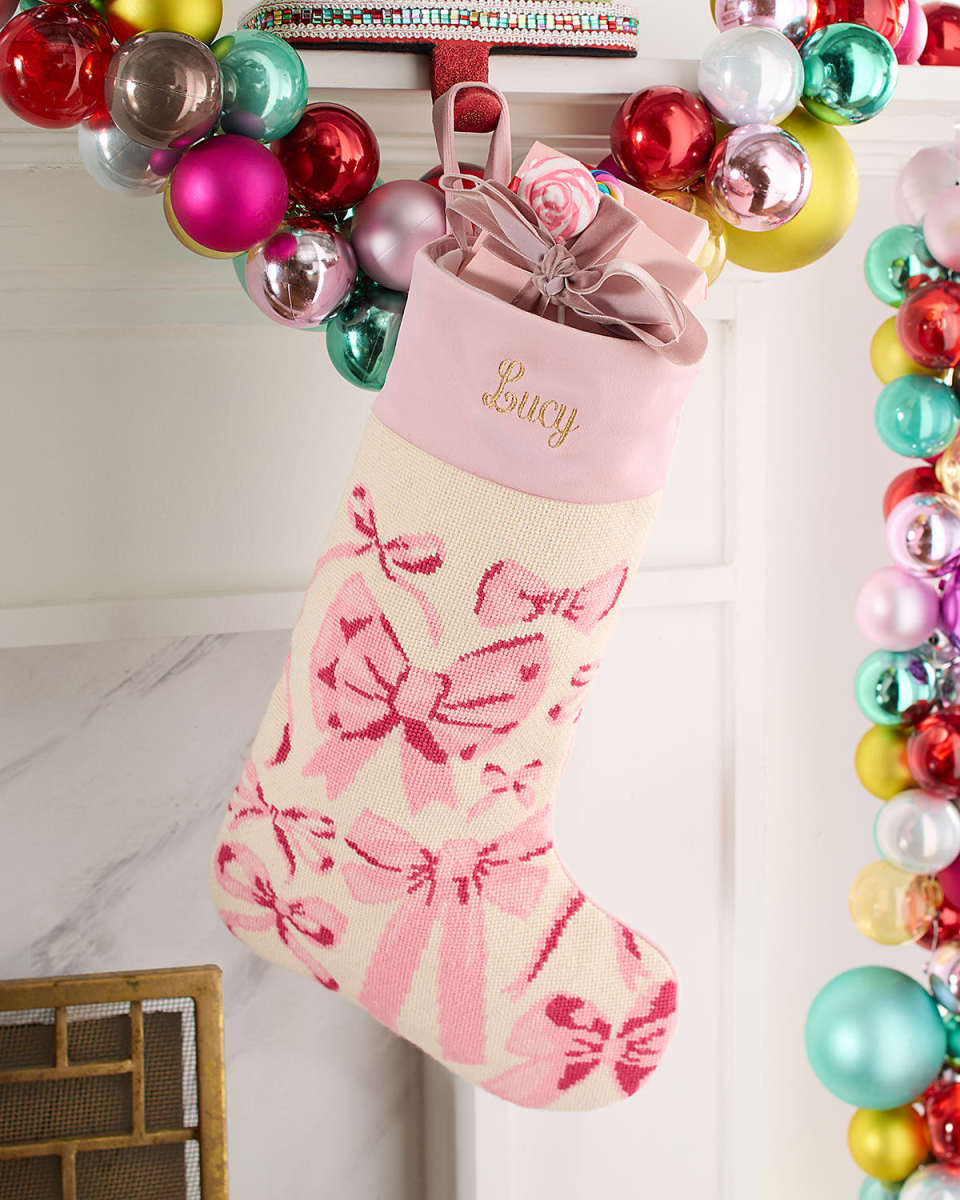 "Sincerely Sainty" Christmas Stocking, Personalized